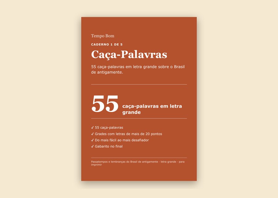 Caderno 1: Caça-Palavras